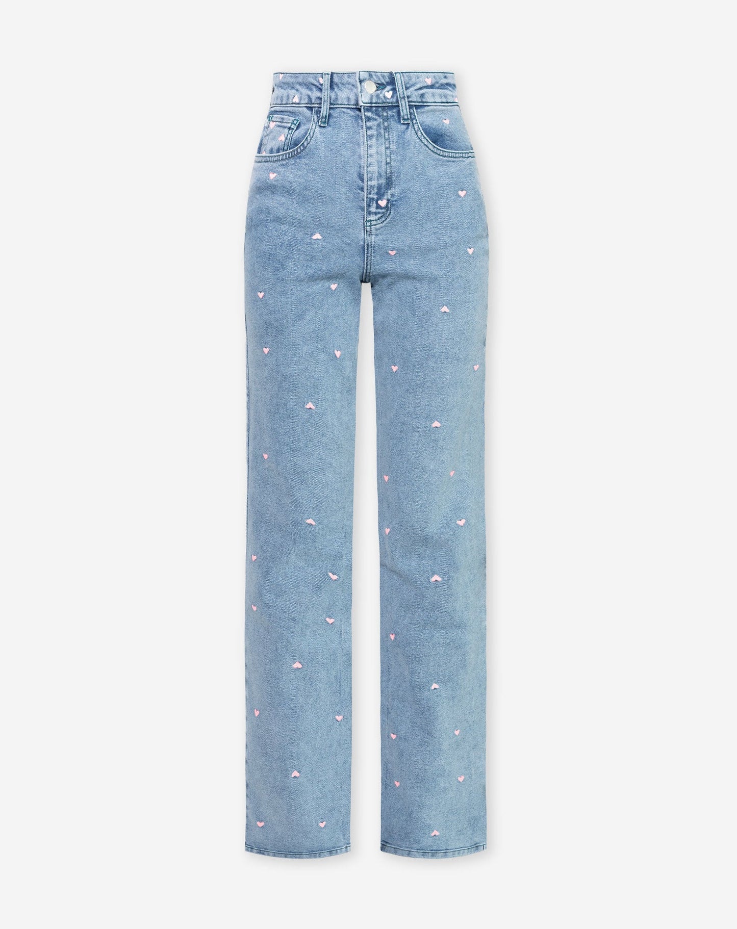 HEART BOOTCUT JEANS ROZE
