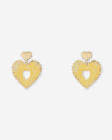 COLORED HEART EARRINGS