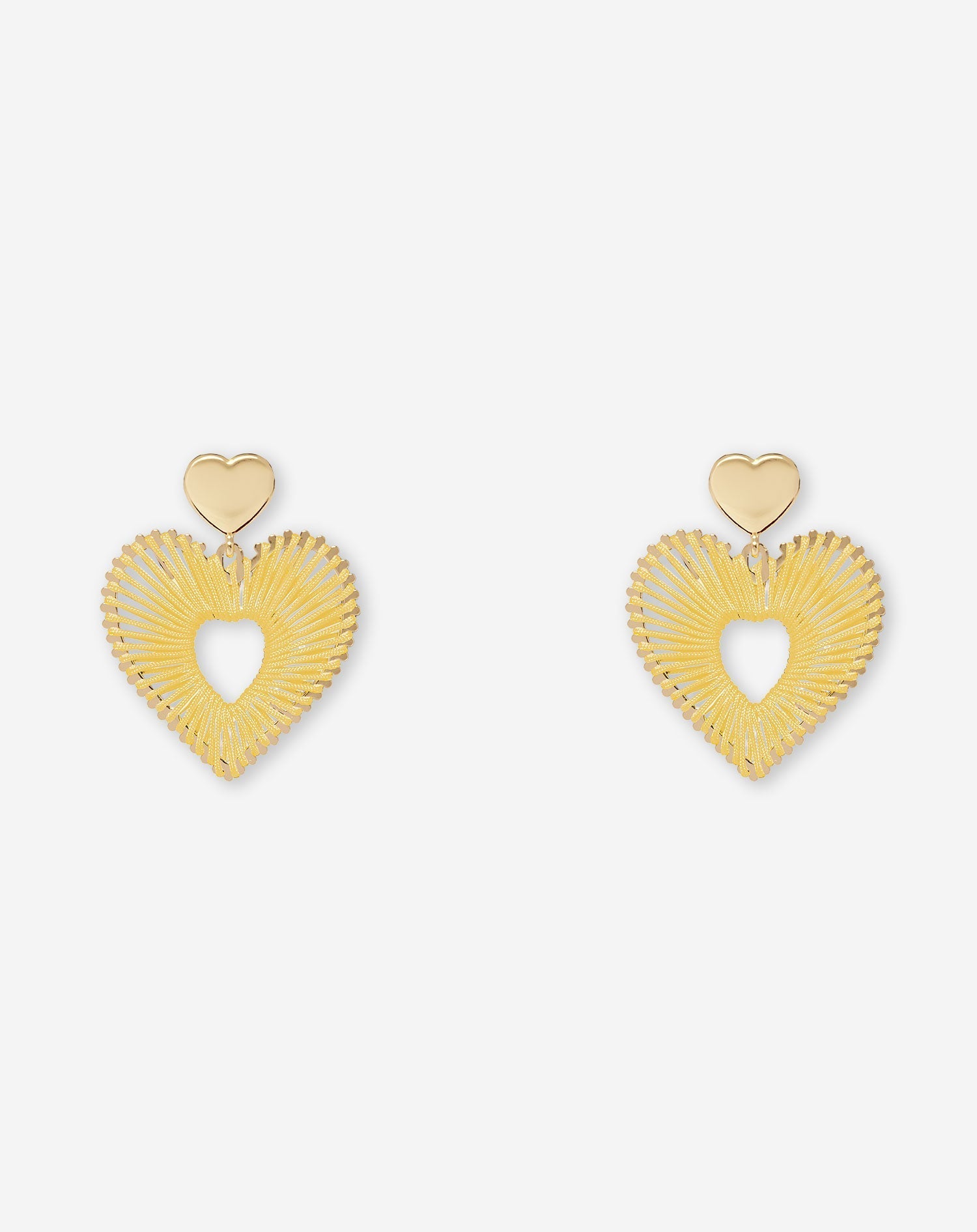 COLORED HEART EARRINGS