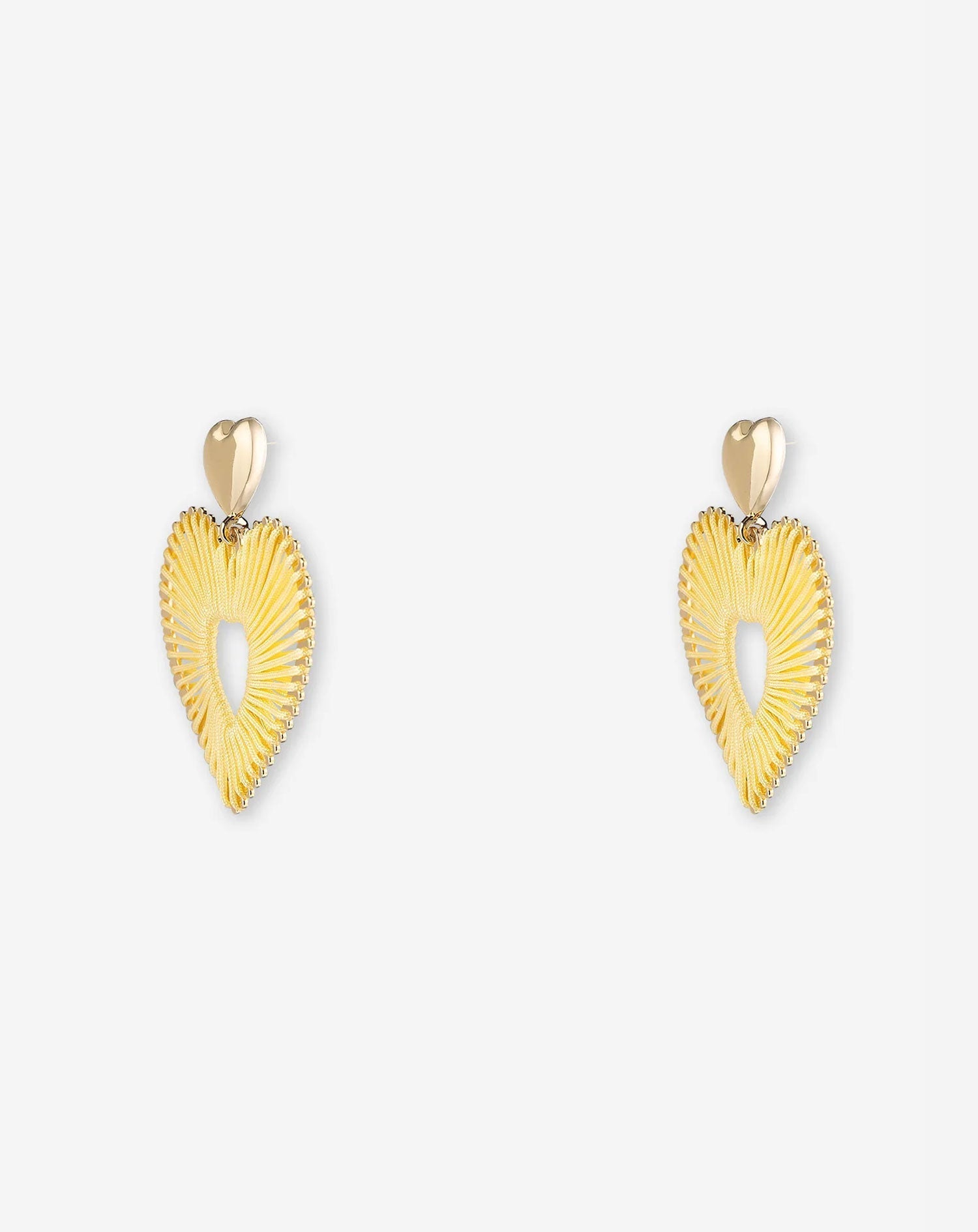 COLORED HEART EARRINGS